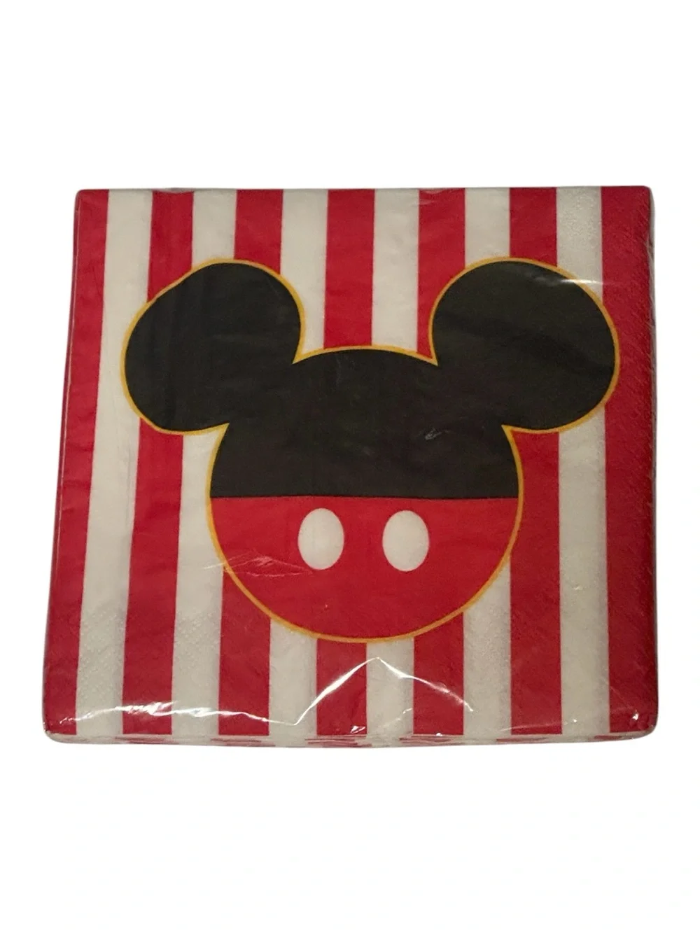 Red & Black Cartoon Mouse Stripe Party Napkins - Home Party Supplies